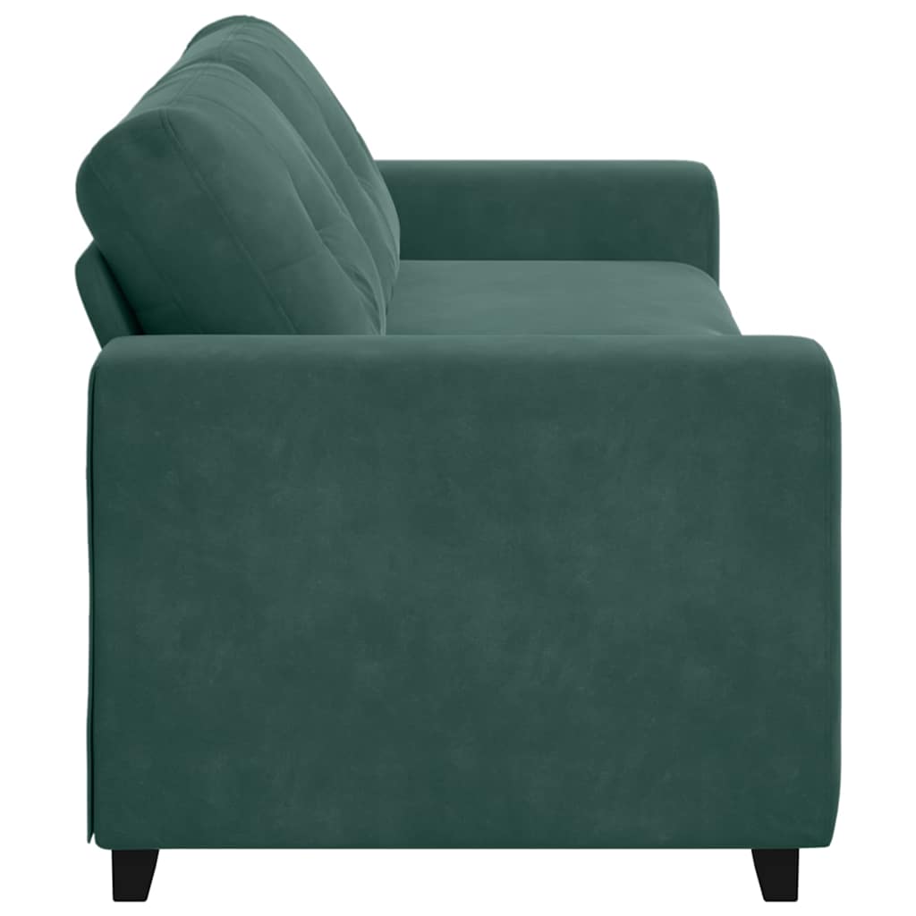 Sofá com almofada Verde-escuro Veludo