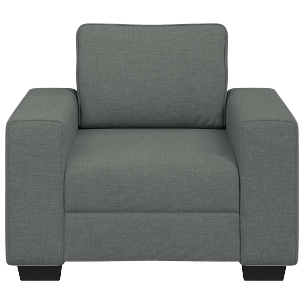 Poltrona 60 cm tecido cinzento-escuro