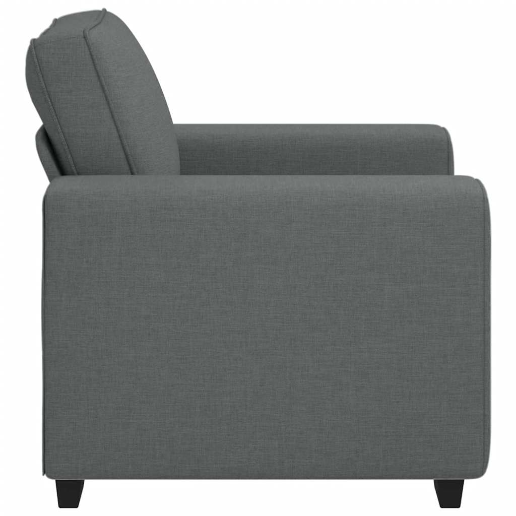 Poltrona 60 cm tecido cinzento-escuro
