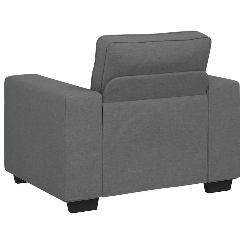 Poltrona 60 cm tecido cinzento-escuro