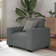 Poltrona 60 cm tecido cinzento-escuro