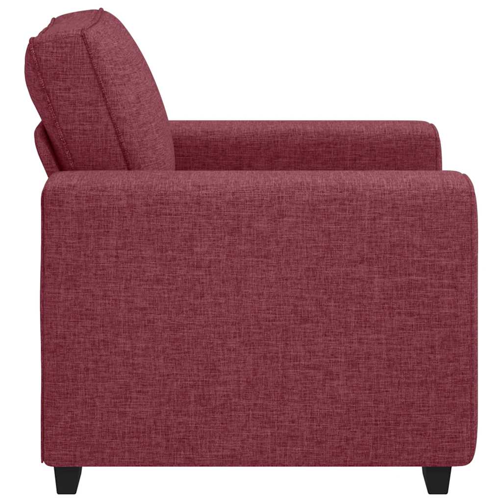 Poltrona 60 cm tecido vermelho tinto