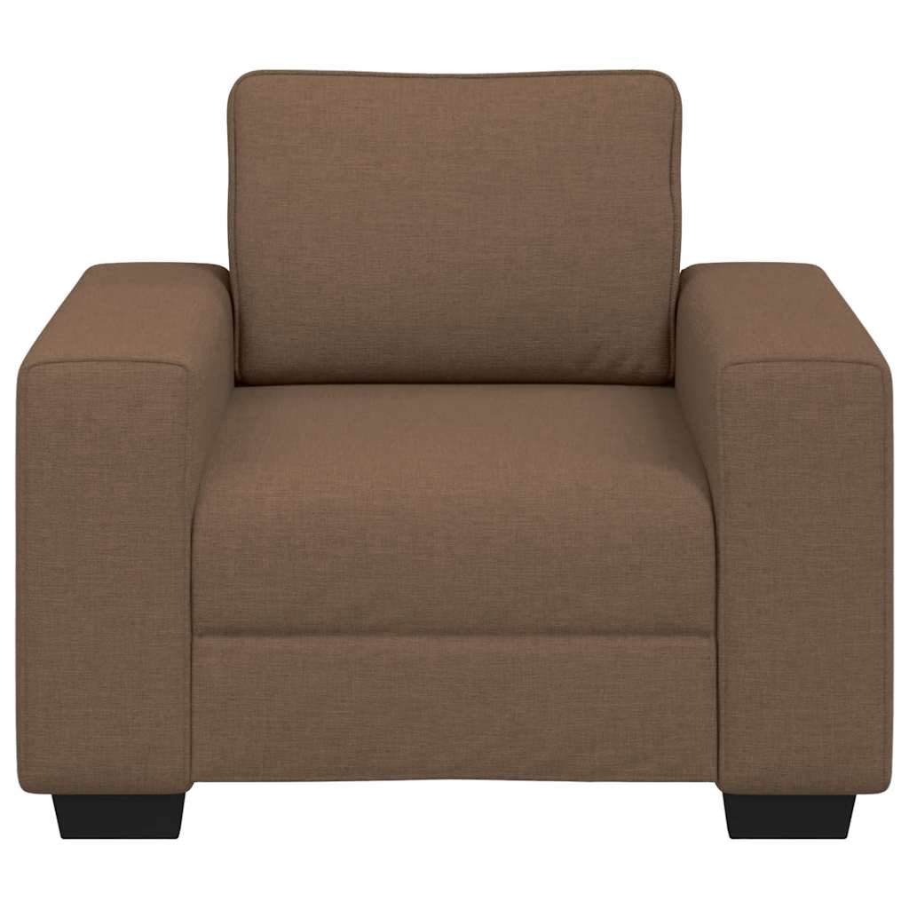 Poltrona 60 cm tecido castanho