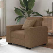 Poltrona 60 cm tecido castanho