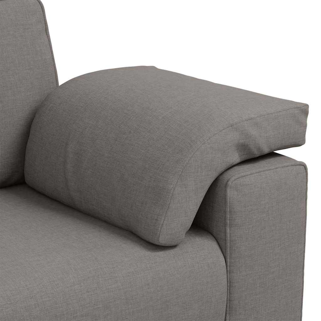 Sofá com almofada Cinzento-acastanhado 219 x 77 x 82 cm tecido