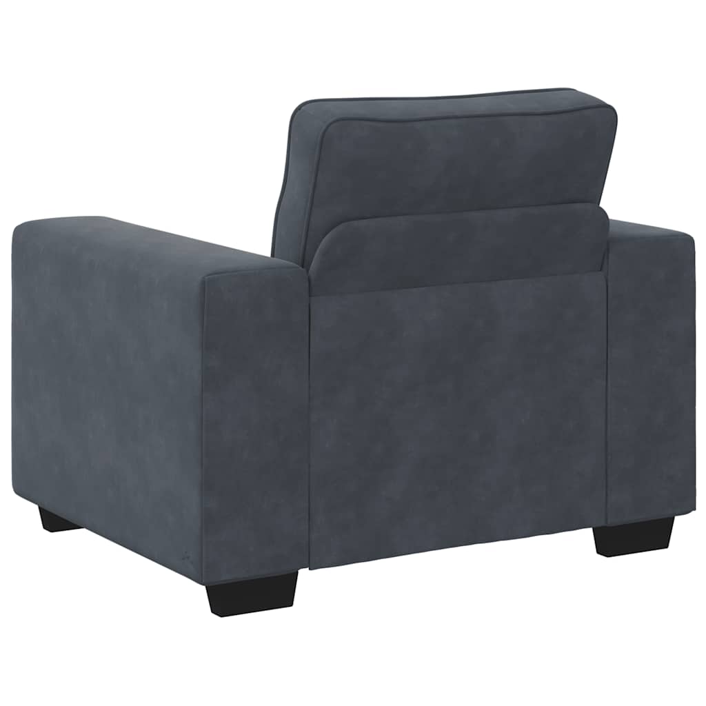 Poltrona 60 cm veludo verde-escuro