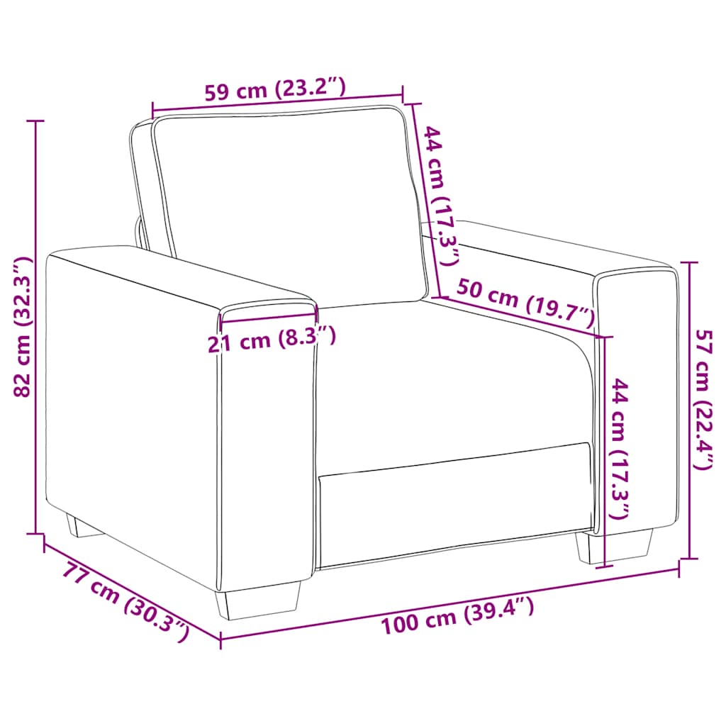 Poltrona 60 cm veludo rosa
