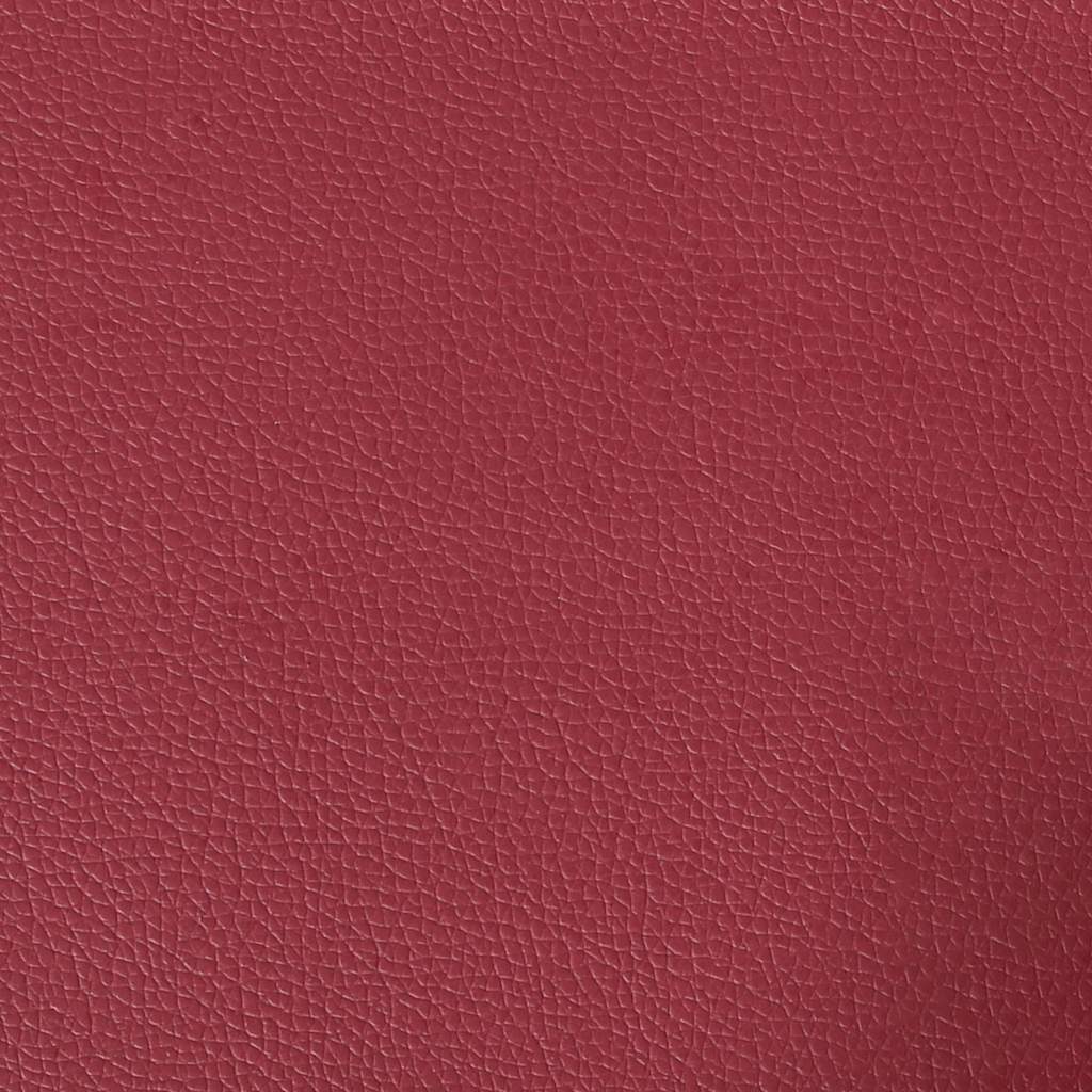 Poltrona 60 cm couro artificial vermelho tinto