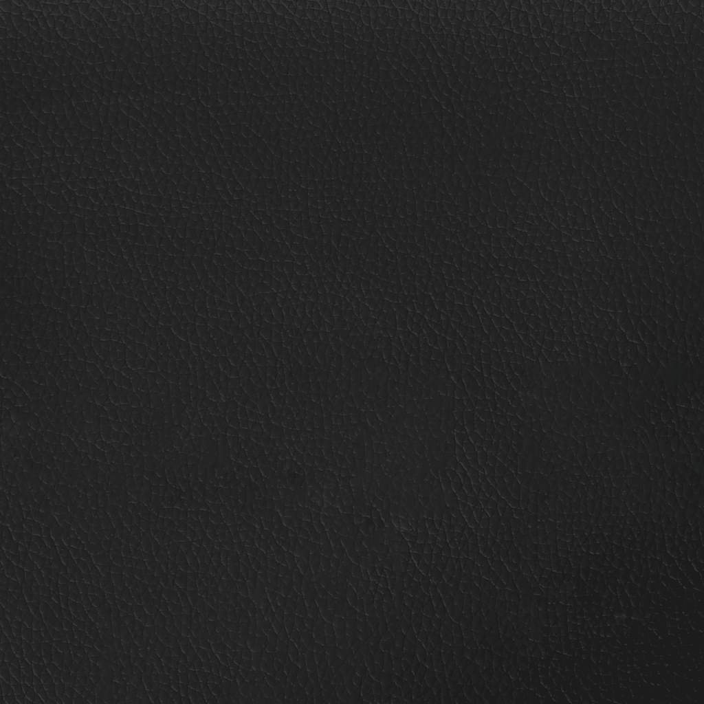Poltrona couro artificial 60 cm preto