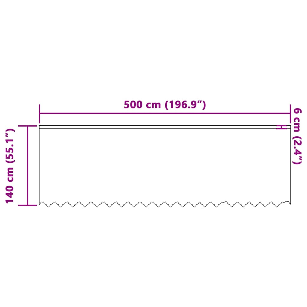 Cortina de Renda com cortinas Branco 500x100cm Poliéster