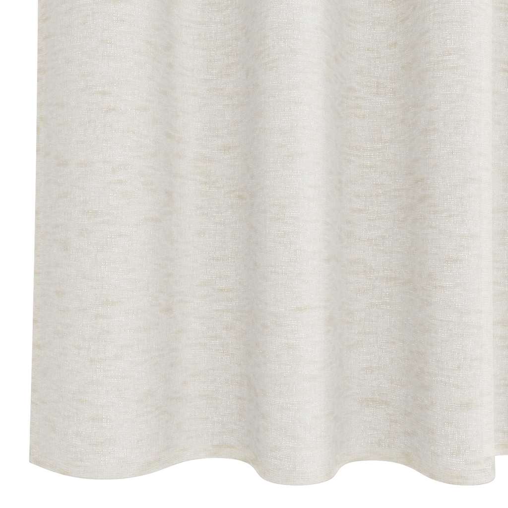 Cortina de Voile com cortinas 2 pcs Creme 140x245cm Poliéster