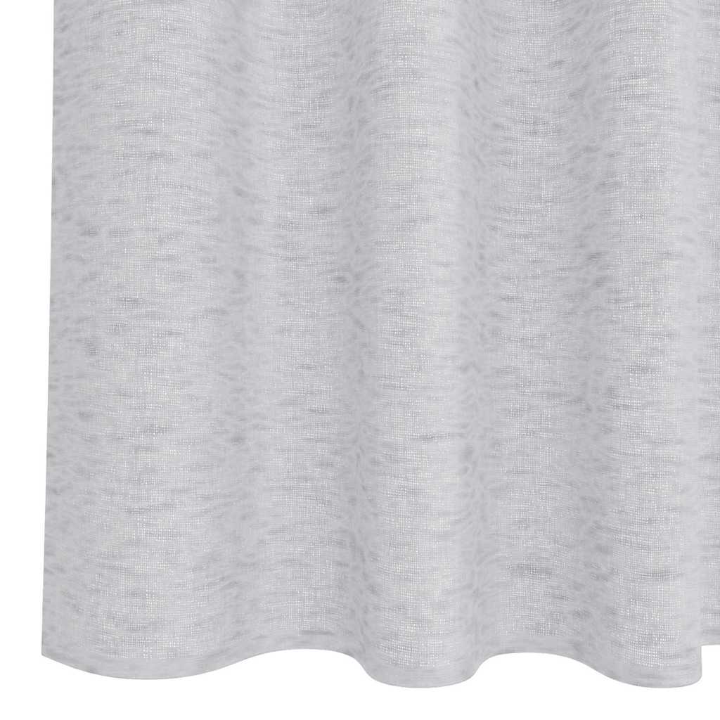 Cortina de Voile 2 pcs Cinzento-claro 140x225cm Poliéster