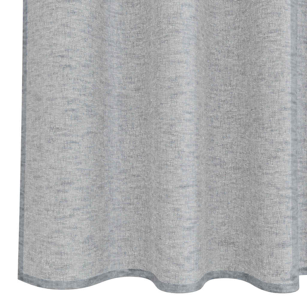 Cortina de Voile 2 pcs Cinzento escuro 140x260cm Poliéster