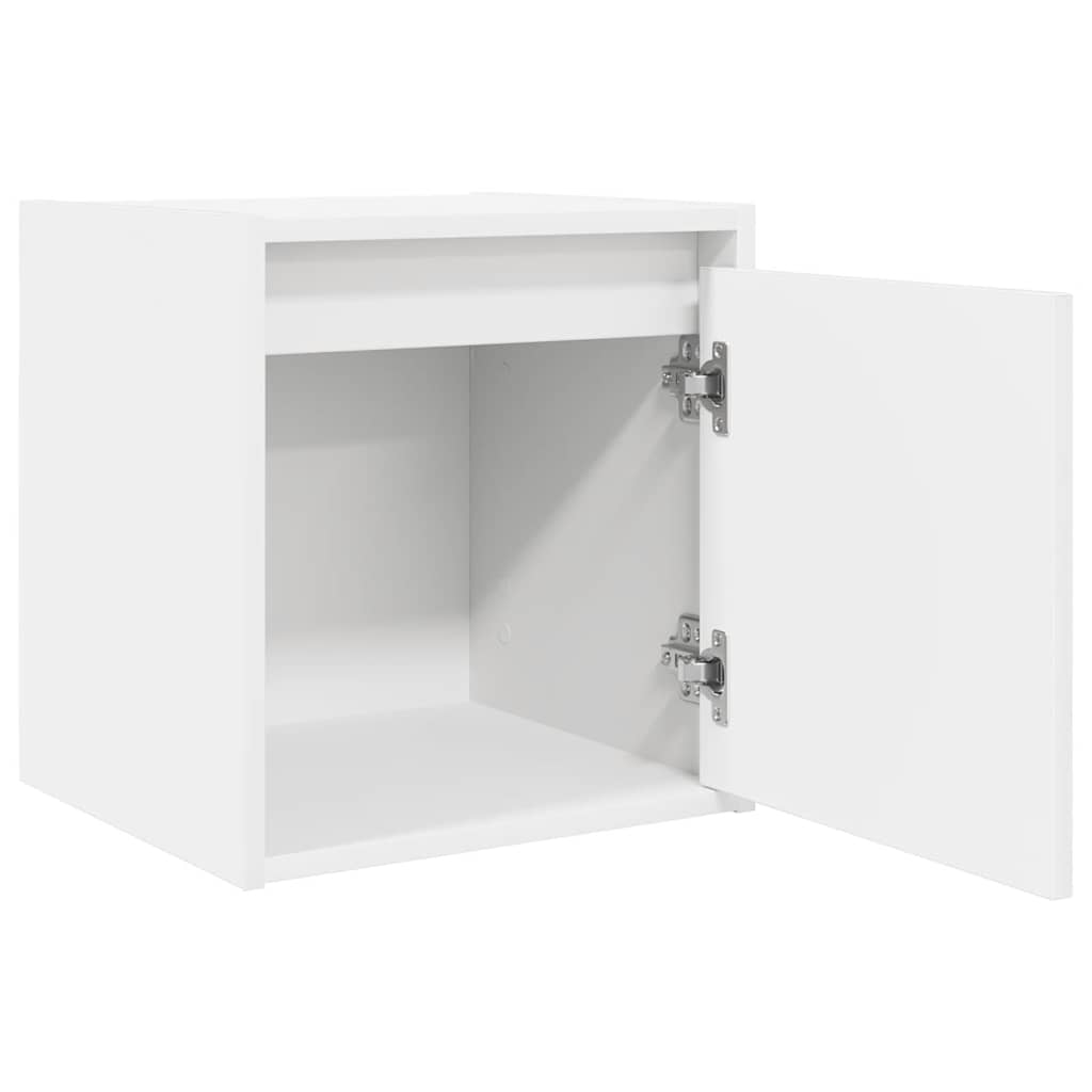 Mesa de cabeceira de parede 38x34x40 cm branco