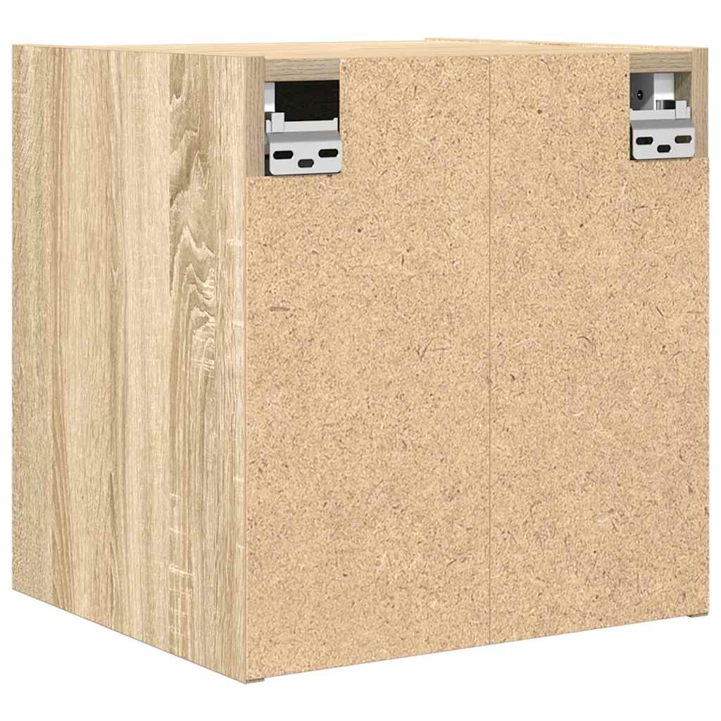 Mesas de cabeceira de parede 2 pcs 38x34x40 cm carvalho sonoma