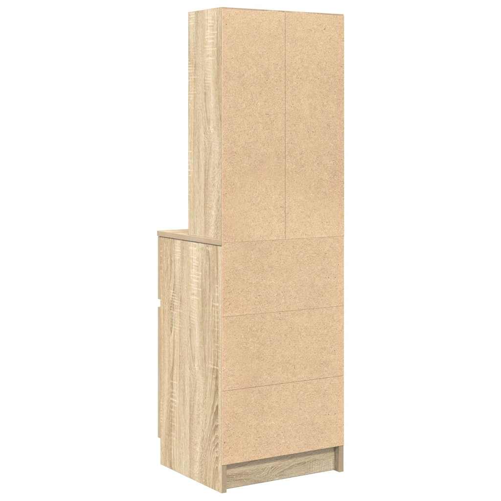 Mesa cabeceira 39x35x125 cm derivados madeira carvalho sonoma