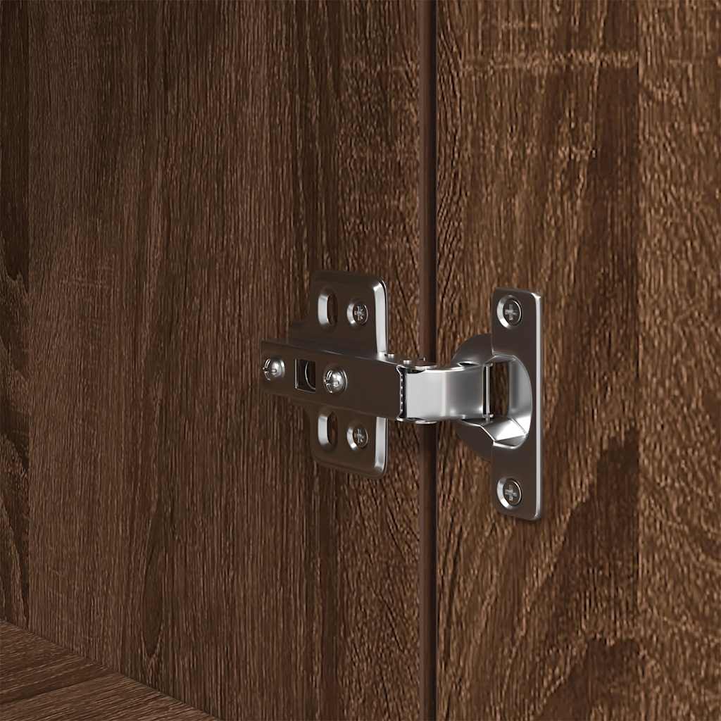 Mesa cabeceira 39x35x125cm derivados madeira carvalho castanho