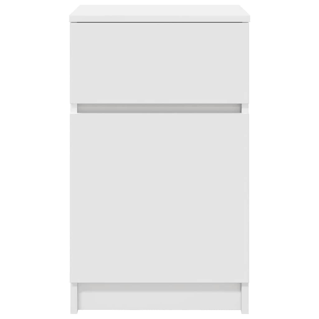 Mesa de cabeceira 39x35x65 cm derivados de madeira branco