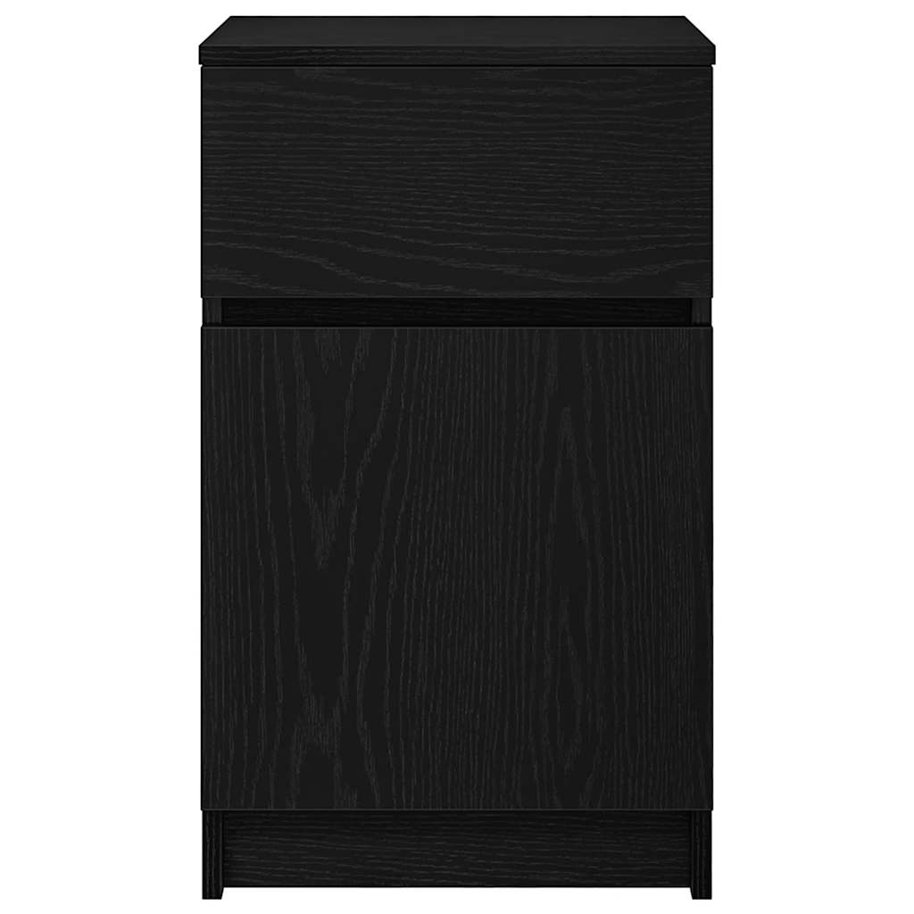 Mesa de cabeceira 39x35x65 cm derivados de madeira preto