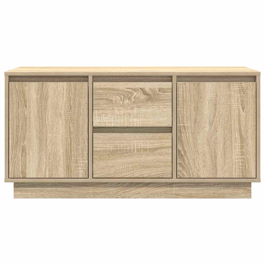Móvel de TV com luzes LED 100x41x50 cm carvalho sonoma