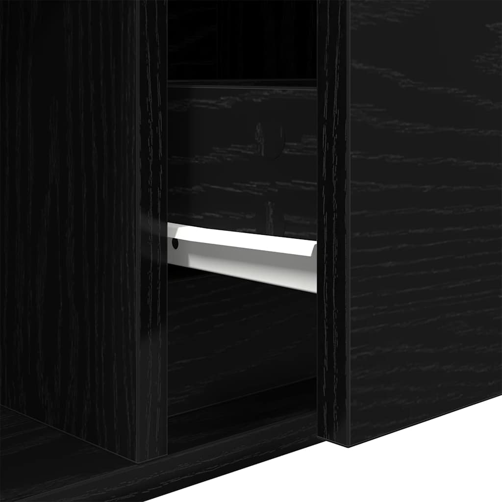 Móvel de TV 60x31x25,5 cm derivados de madeira carvalho preto