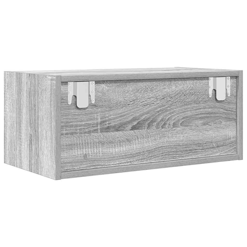 Móvel de TV 60x31x25,5 cm derivados de madeira cinzento sonoma
