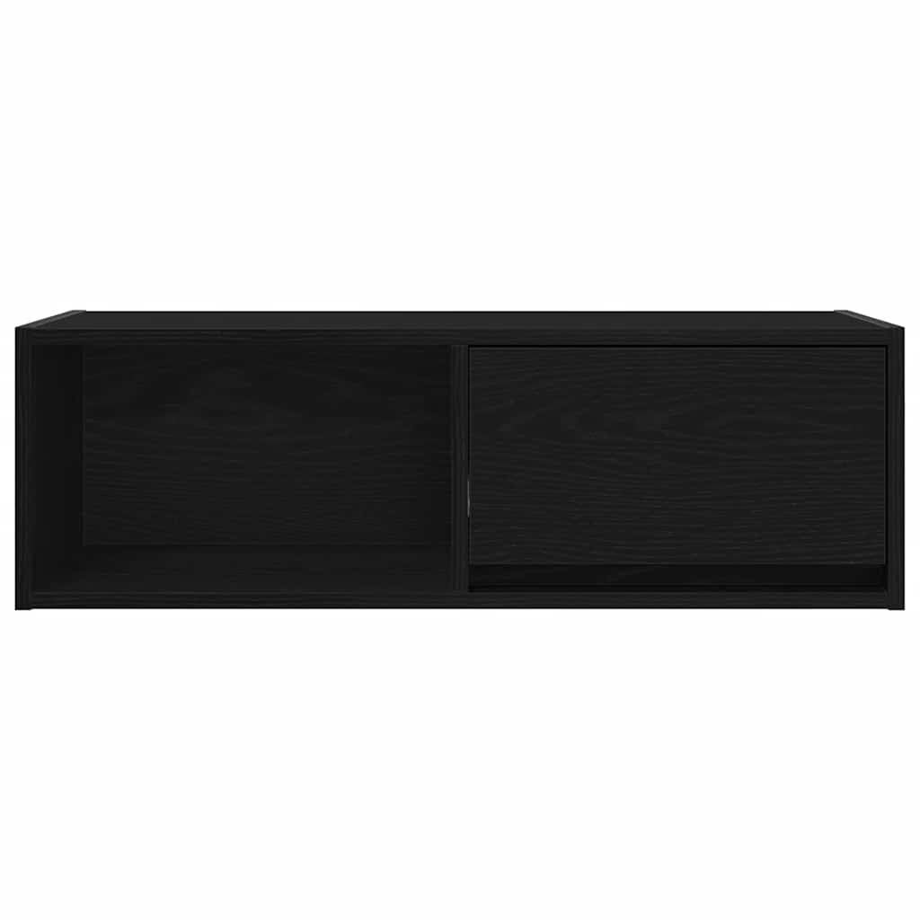 Móvel de TV 80x31x25,5 cm derivados de madeira carvalho preto
