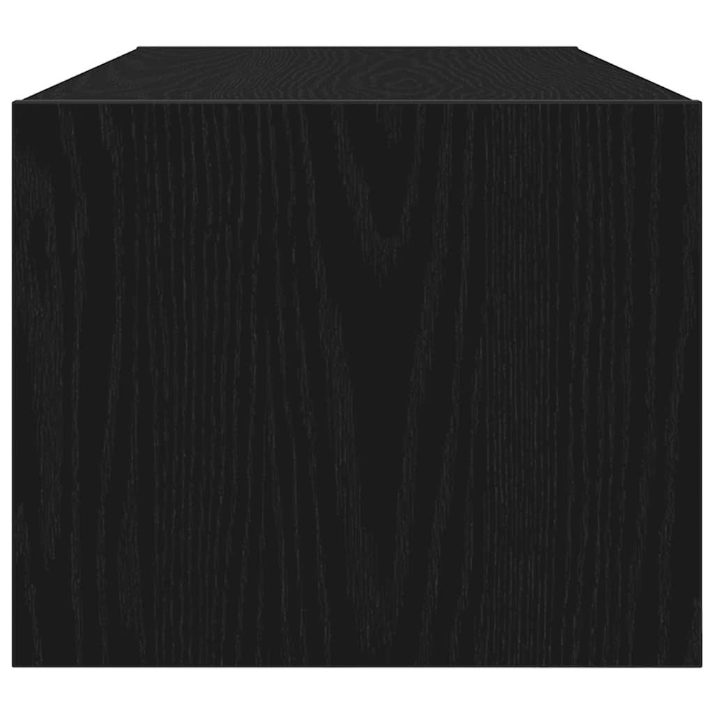Móvel de TV 80x31x25,5 cm derivados de madeira carvalho preto
