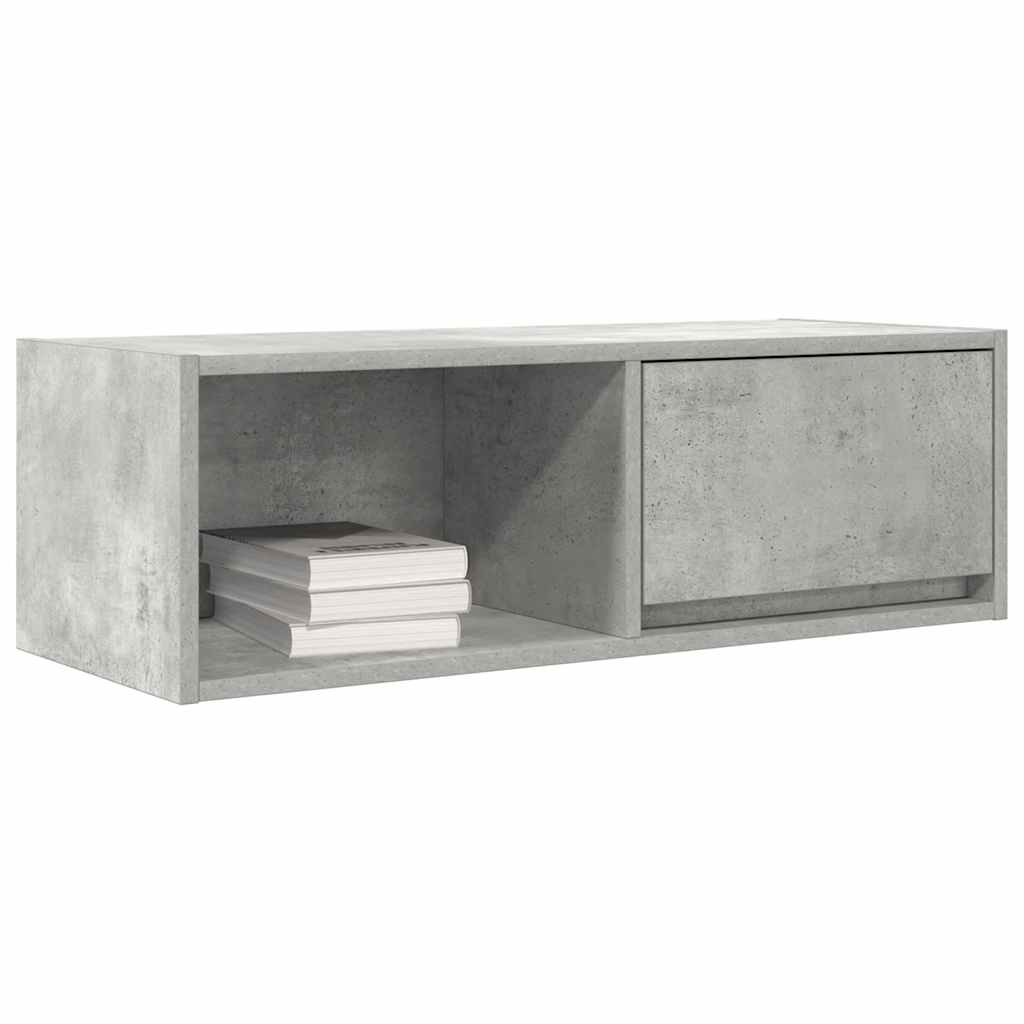 Móvel de TV 80x31x25,5 cm derivados de madeira cinza cimento
