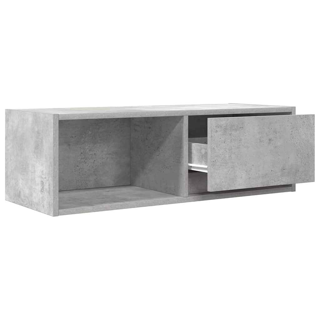 Móvel de TV 80x31x25,5 cm derivados de madeira cinza cimento
