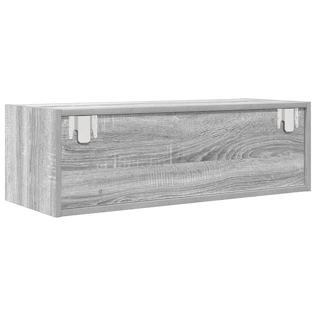 Móvel de TV 80x31x25,5 cm derivados de madeira sonoma cinzento