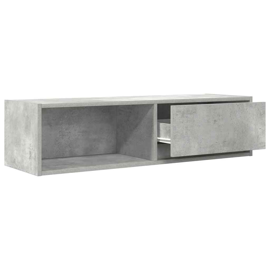 Móvel de TV 100x31x25,5 cm derivados de madeira cinza cimento