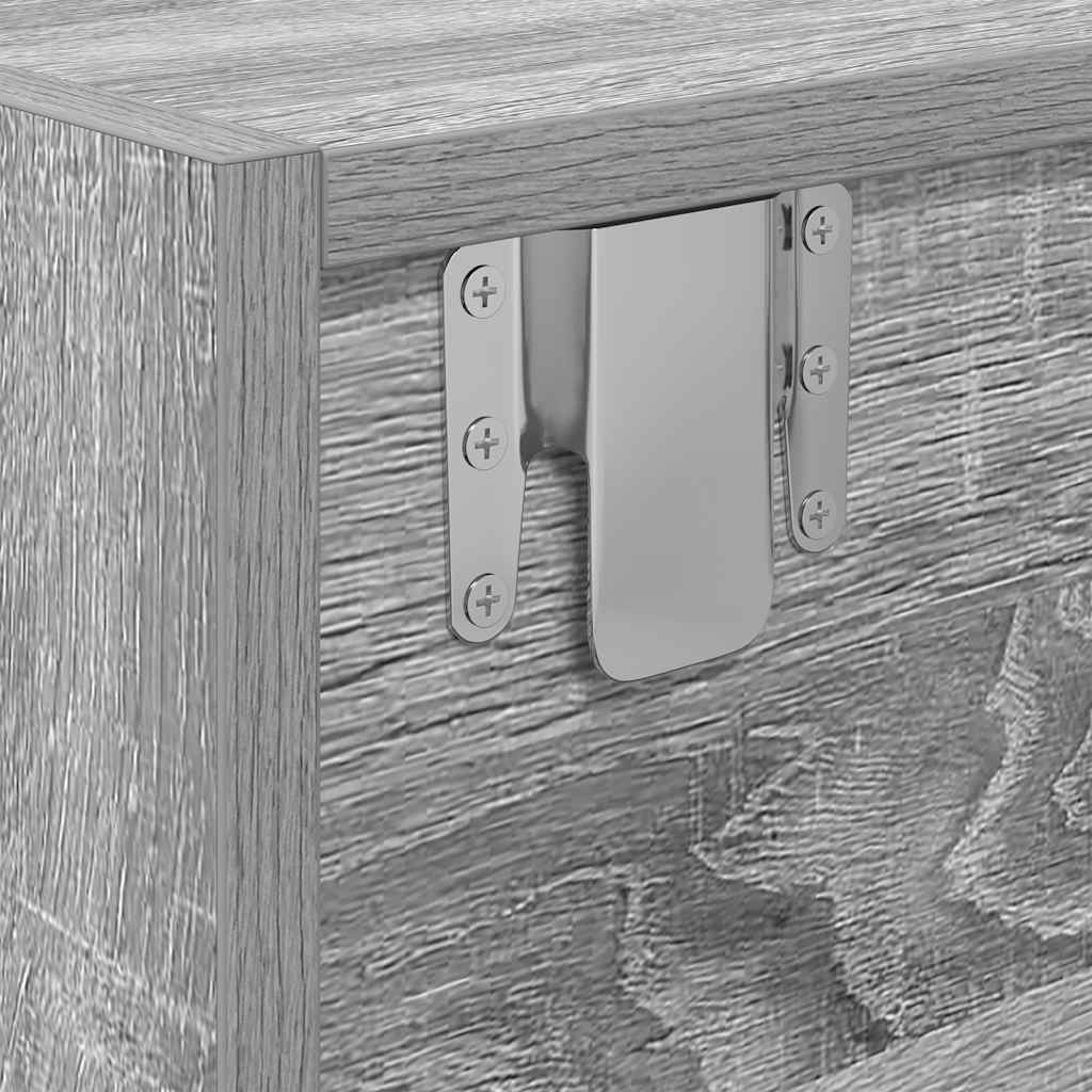 Móvel de TV 100x31x25,5 cm derivados de madeira cinzento sonoma