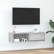 Móvel de TV 100x31x25,5 cm derivados de madeira cinzento sonoma