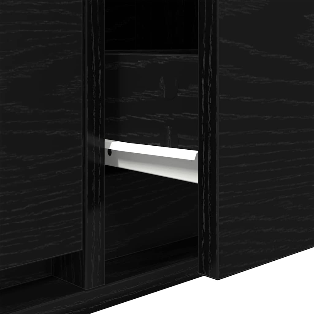 Móvel de TV 80x31x25,5 cm derivados de madeira carvalho preto