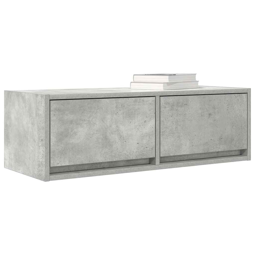 Móvel de TV 80x31x25,5 cm derivados de madeira cinza cimento