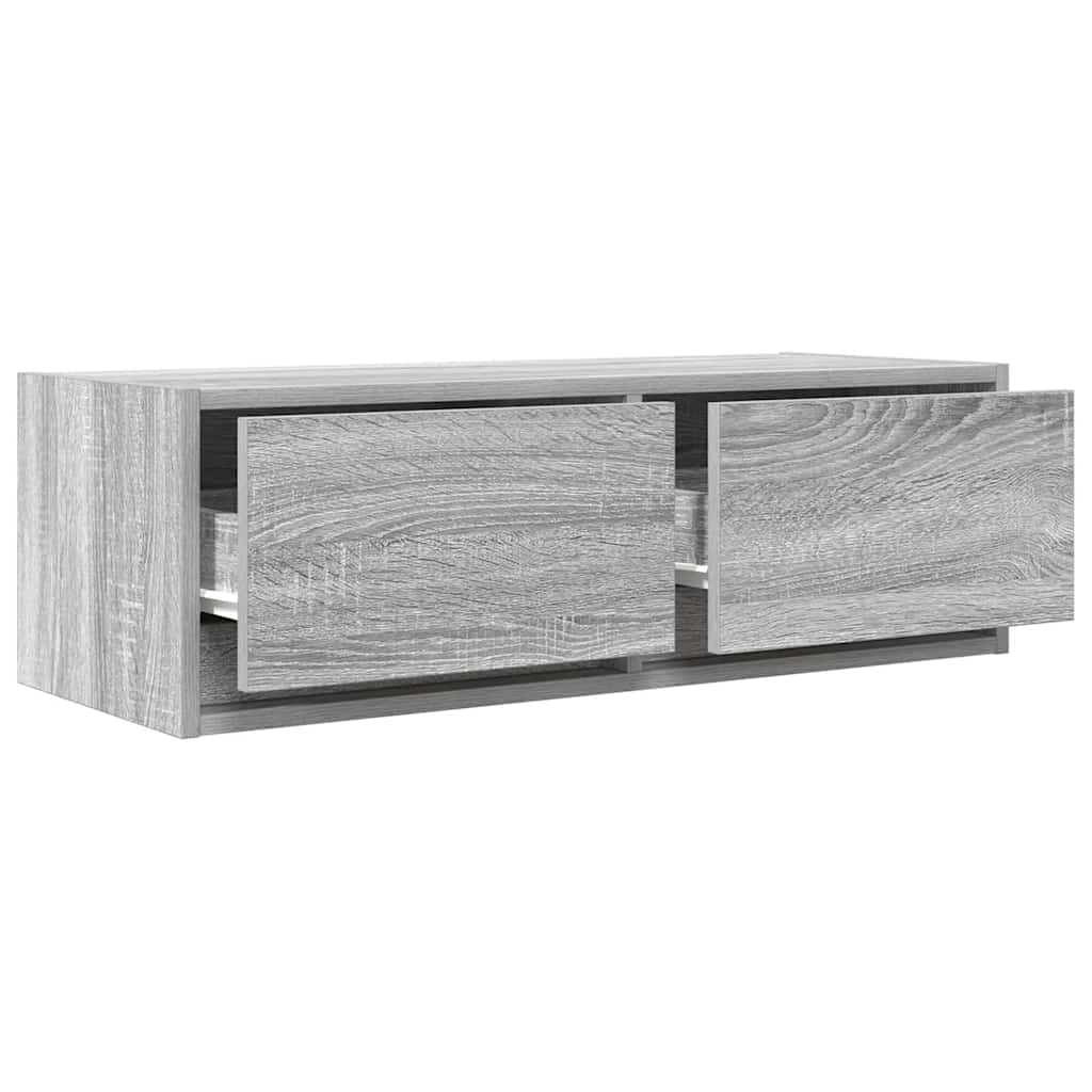 Móvel de TV 80x31x25,5 cm derivados de madeira sonoma cinzento
