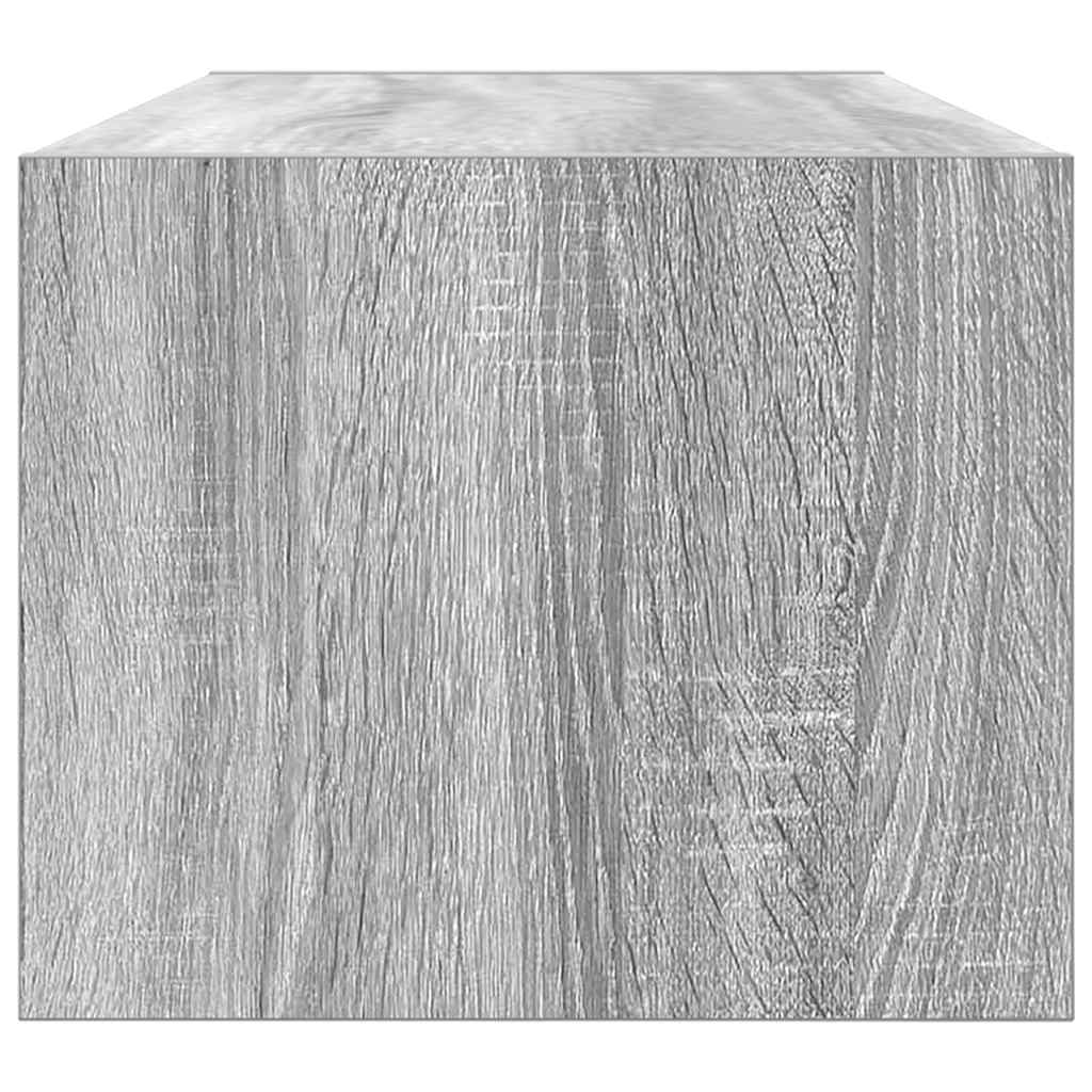 Móvel de TV 80x31x25,5 cm derivados de madeira sonoma cinzento