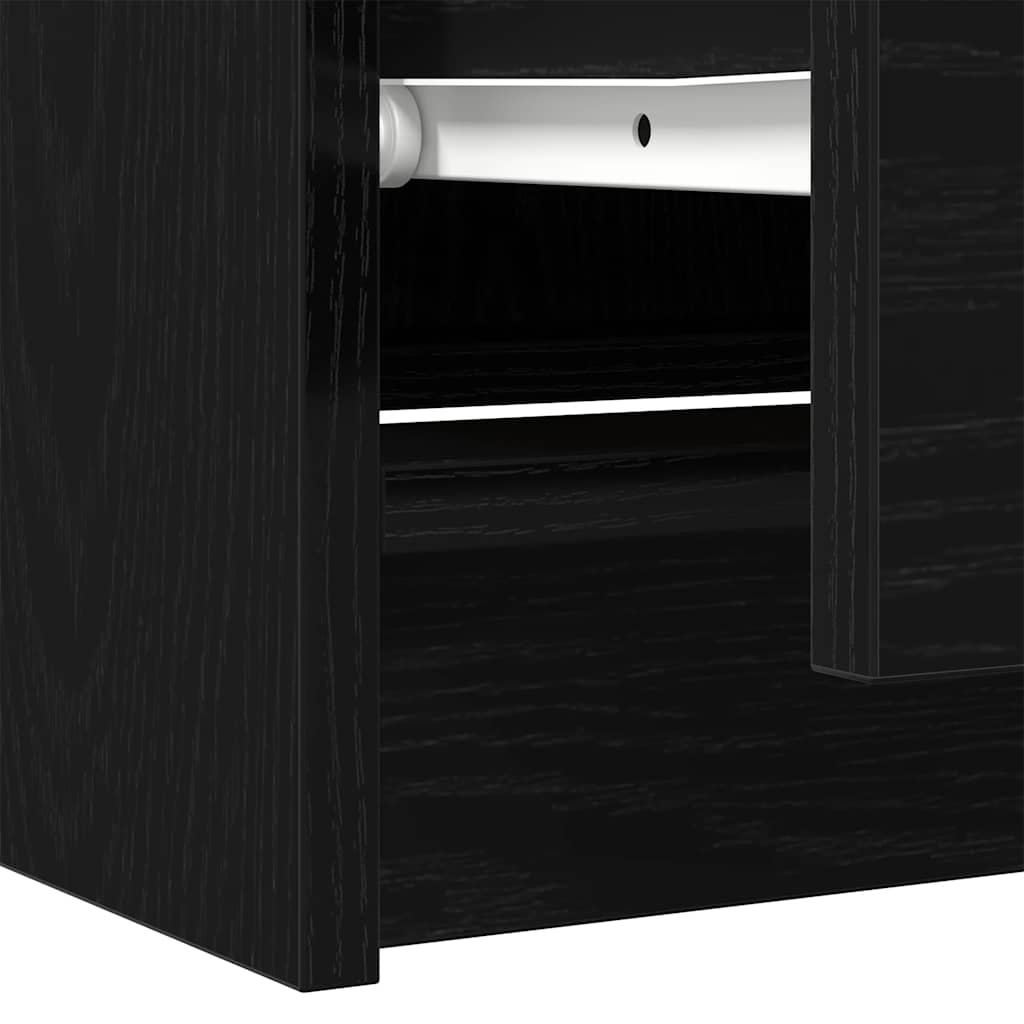 Móvel de TV 60x35x54 cm derivados de madeira preto