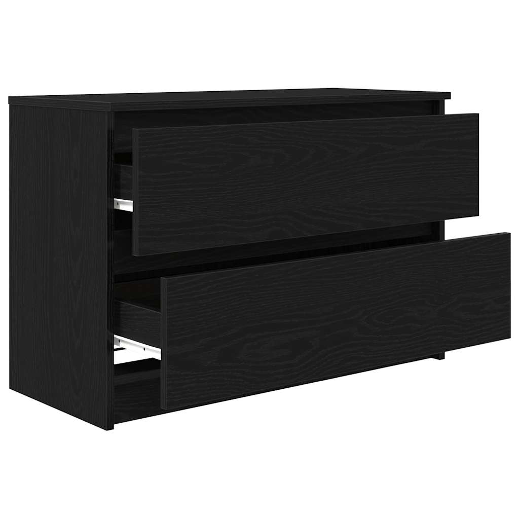 Móvel de TV 80x35x54 cm derivados de madeira preto