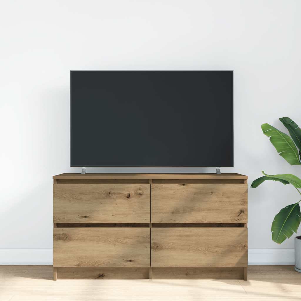 Móvel de TV 100x35x54cm derivados de madeira carvalho artisiano
