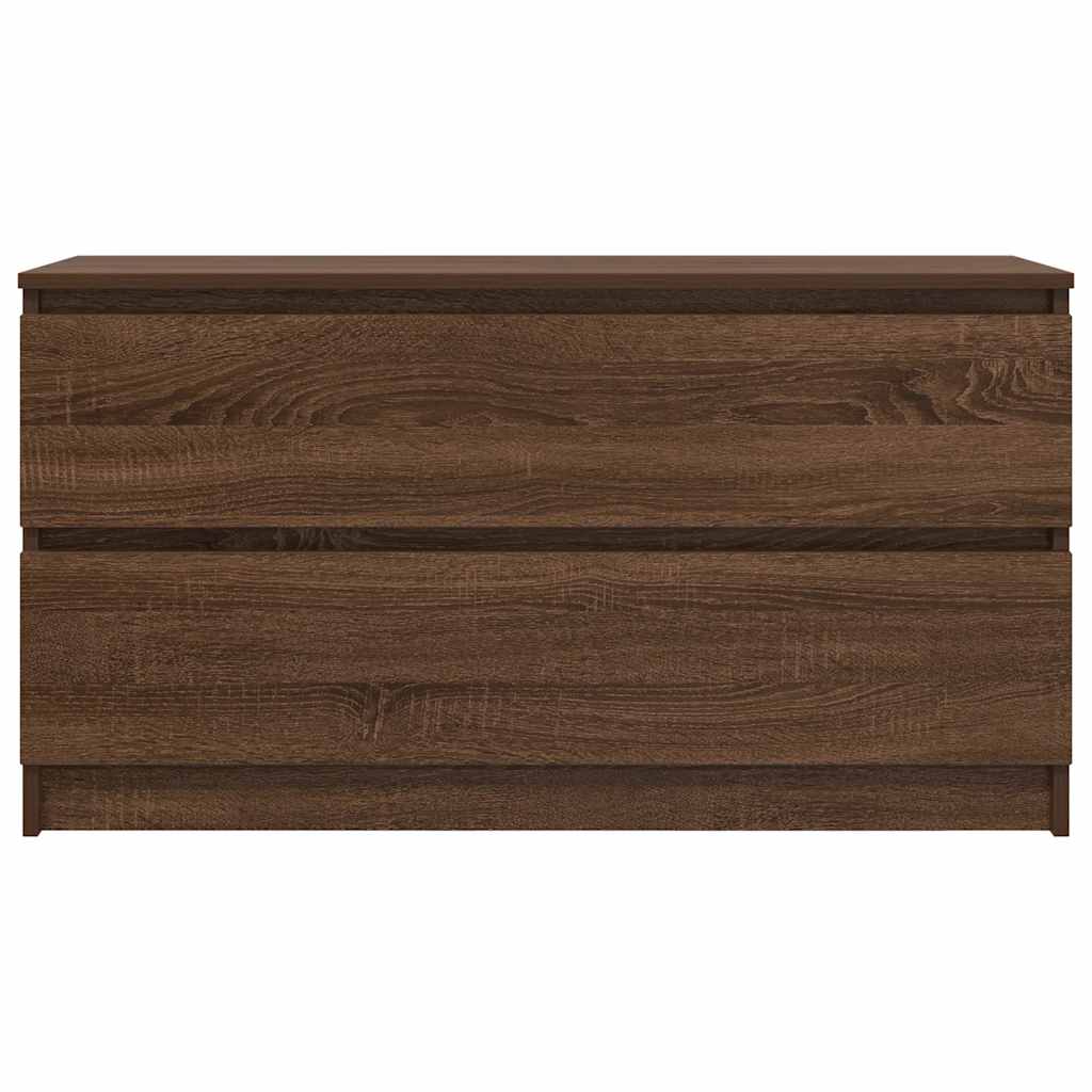 Móvel de TV 100x35x54 cm derivados de madeira carvalho castanho