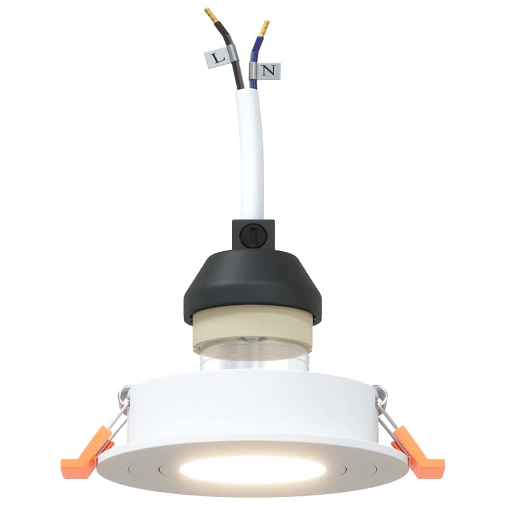 Spotlights com holofotes 6 pcs Branco 9 x 9 x cm Alumínio