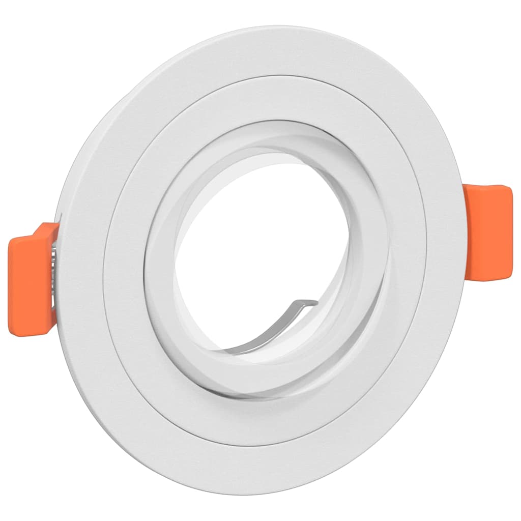 Spotlights com holofotes 6 pcs Branco 9 x 9 x cm Alumínio