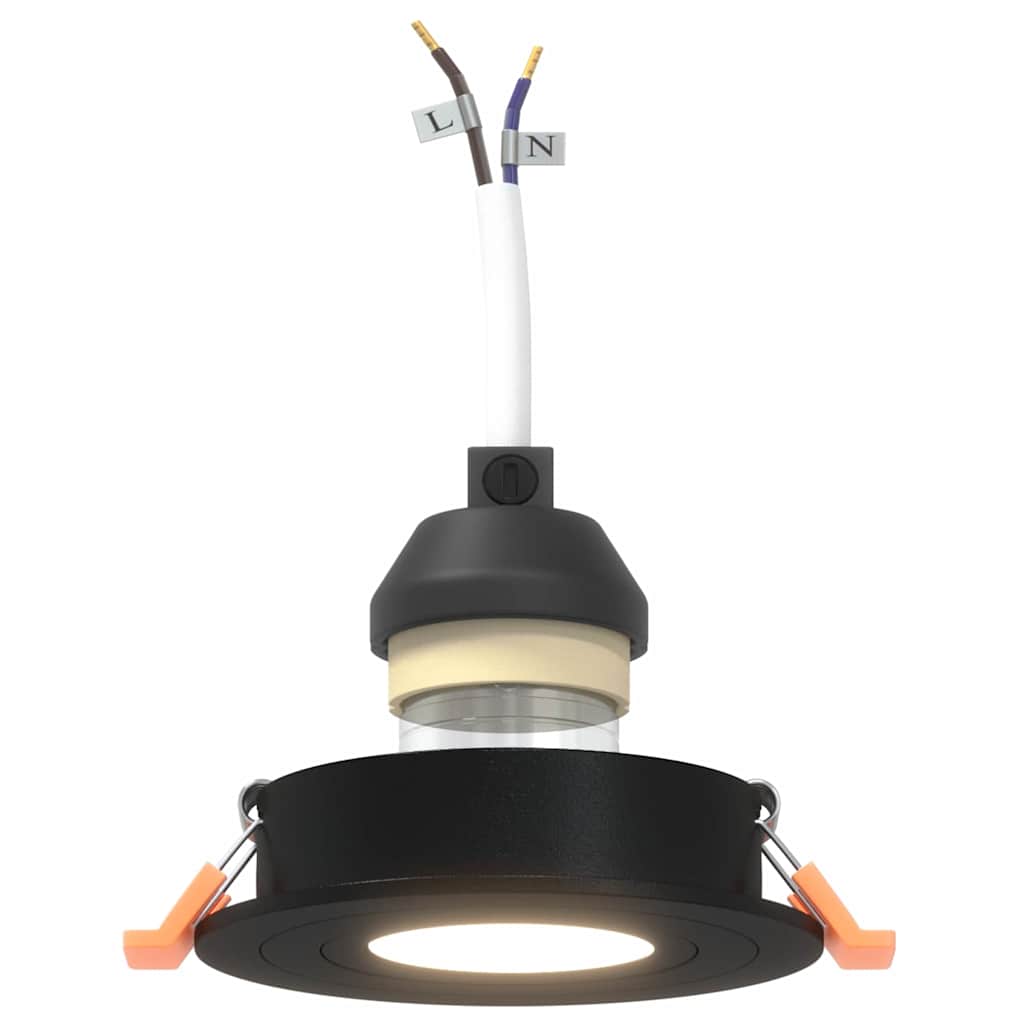 Spotlights com holofotes 6 pcs Preto 9 x 9 x cm Alumínio