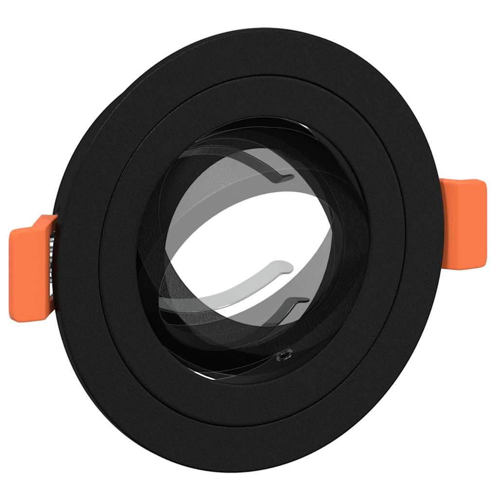 Spotlights com holofotes 6 pcs Preto 9 x 9 x cm Alumínio