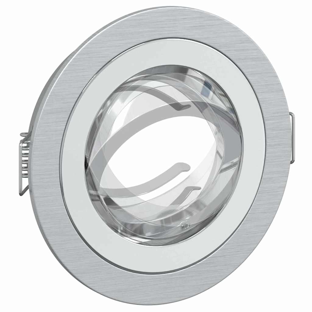 Spotlights com holofotes 6 pcs Prateado 9 x 9 x cm Alumínio
