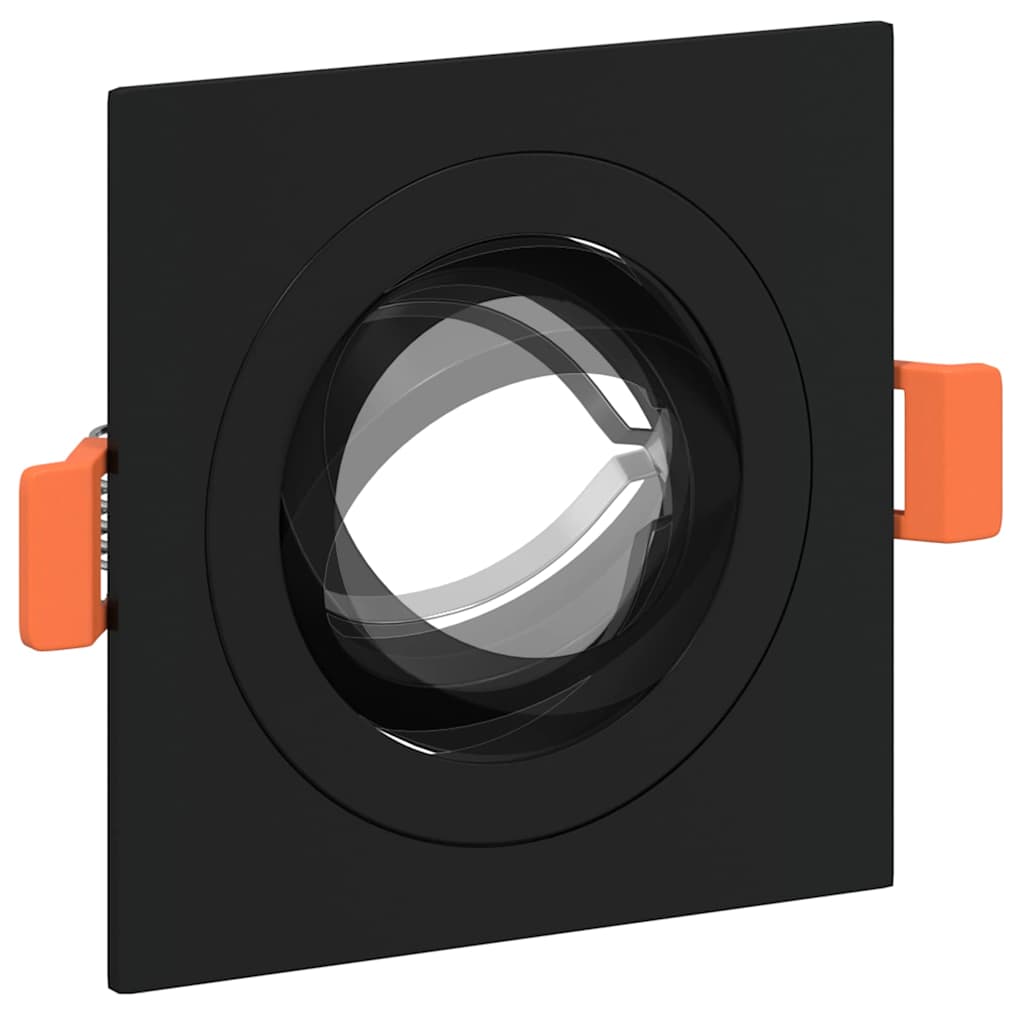 Spotlights com holofotes 12 pcs Preto 9 x 9 x cm Alumínio