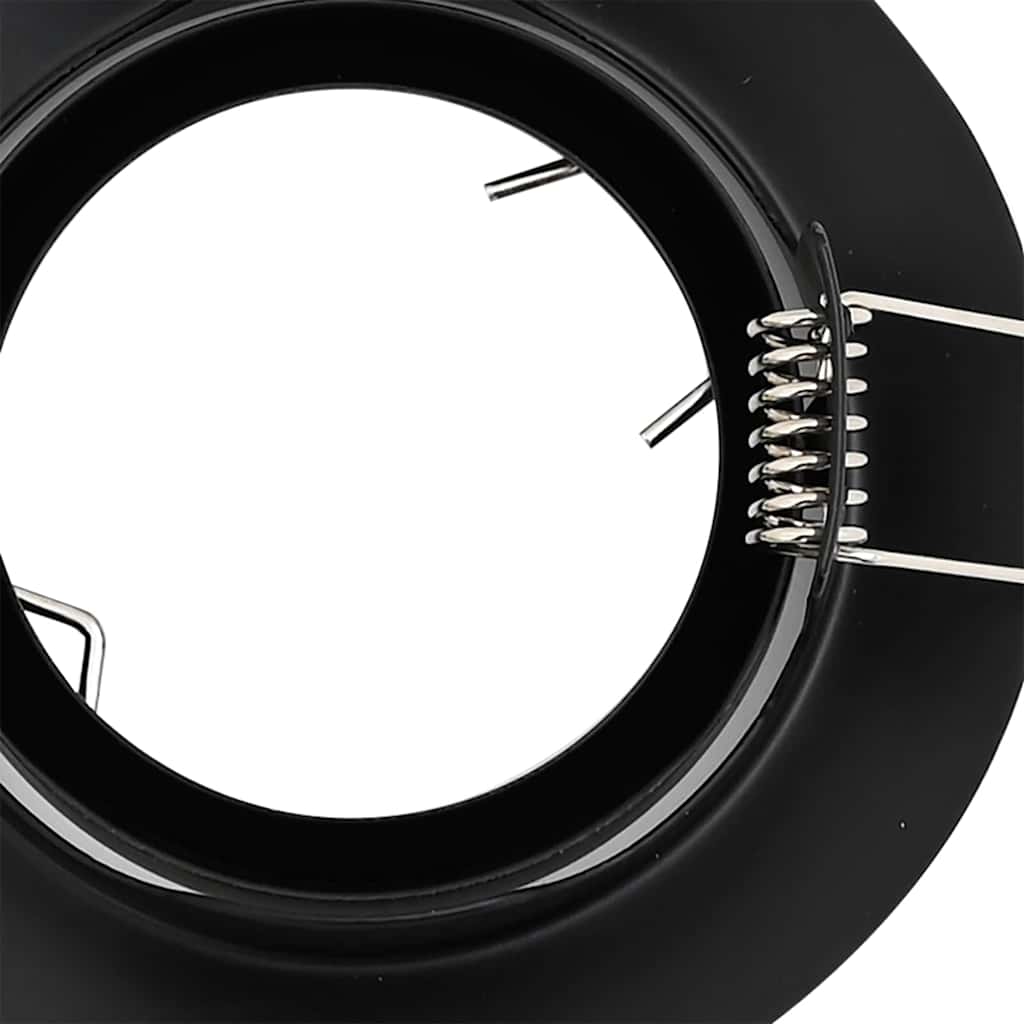 Spotlights com holofotes 24 pcs Preto 9 x 9 cm Metal