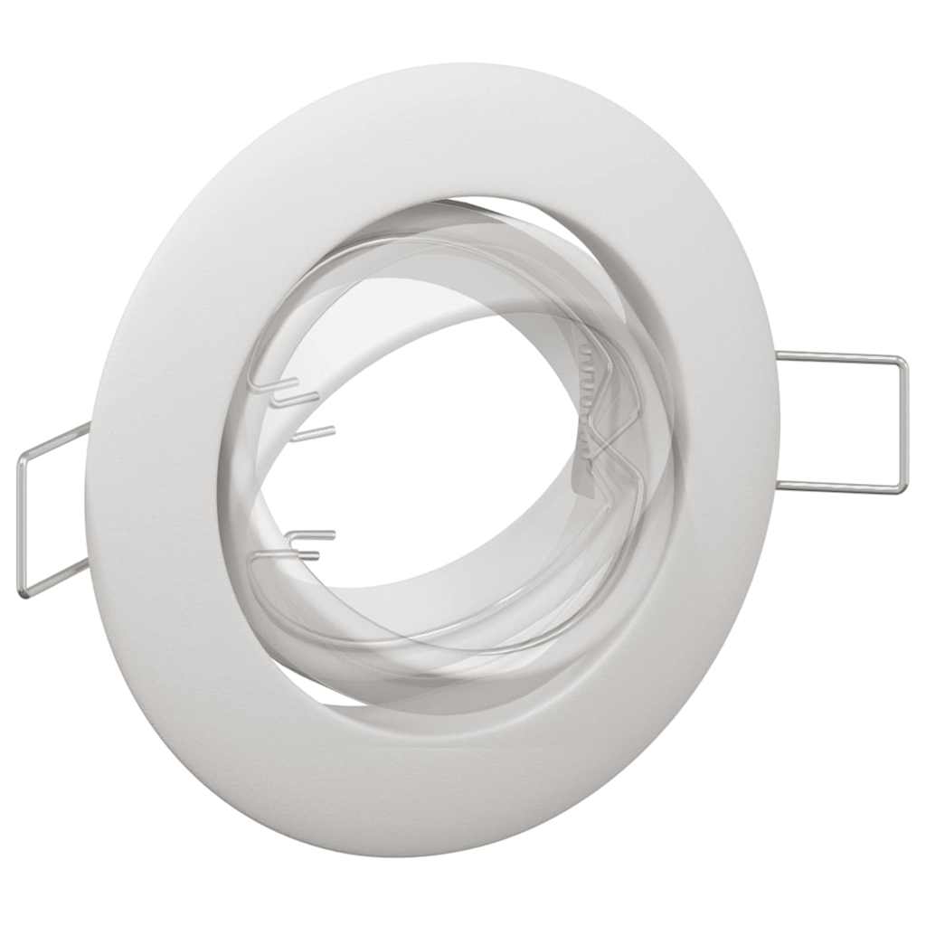 Spotlights com holofotes 12 pcs Branco 9 x 9 cm Metal